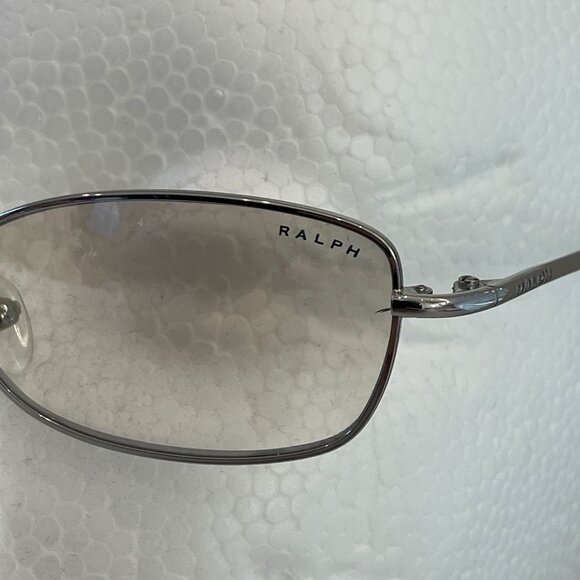 Vintage Y2K Ralph Lauren Silver Glasses 135 Brown Tinted Oval Lens Unisex - Picture 3 of 10